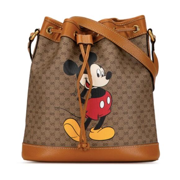 GUCCI x DISNEY MICKEY MOUSE BUCKET CROSSBODY BAG PURSE AUTHENTIC NEW! - Picture 1 of 15